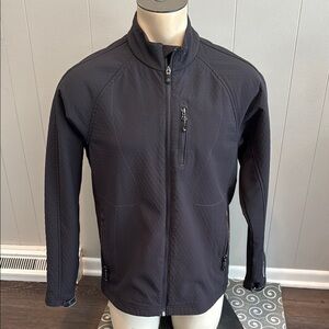 Brooks Men's Medium Black Windbreaker Jacket